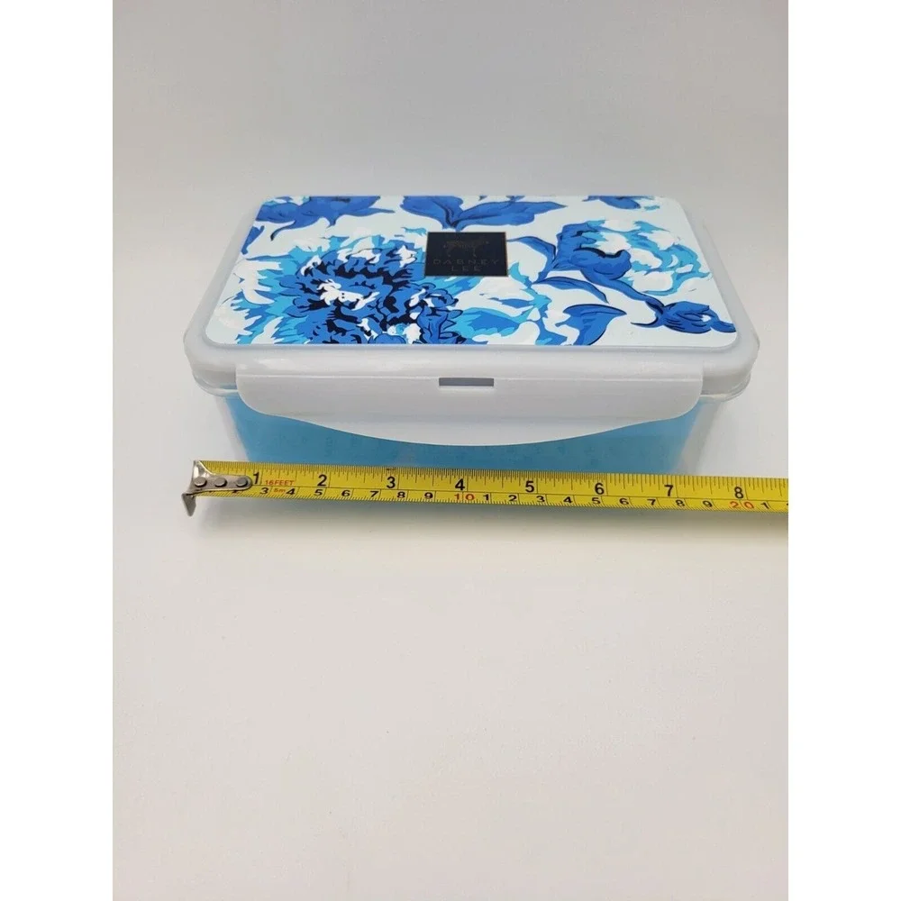 Bento Style Lunch Container Blue Floral‎ Dabney Lee Arctic Fox